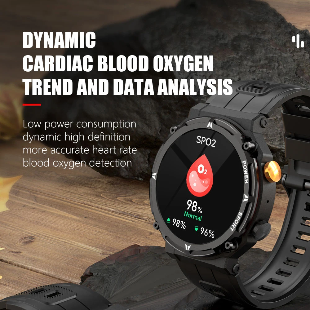 KAIMORUI NEW Bluetooth call smartwatch Men Heart Rate Blood Pressure Monitor IP68 Waterproof Outdoor Sports Smartwatch Men Women