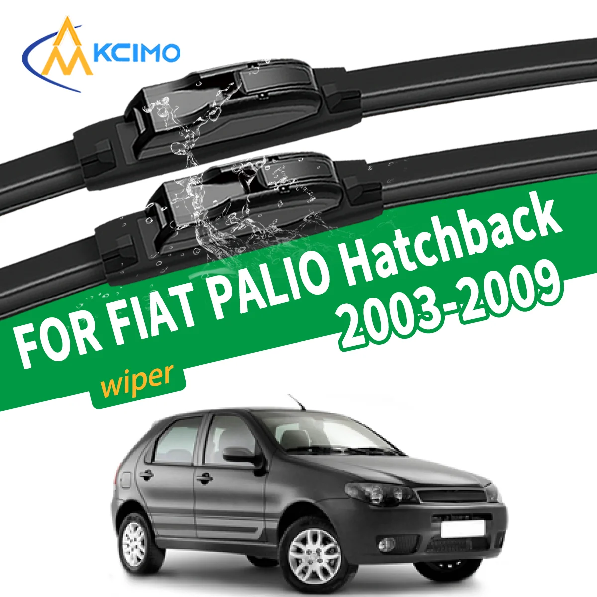 

Premium Silent Wiper Blades For FIAT PALIO 2003-2009 Front Windshield Wiper Auto Replacement Parts High Quality Natural Rubber