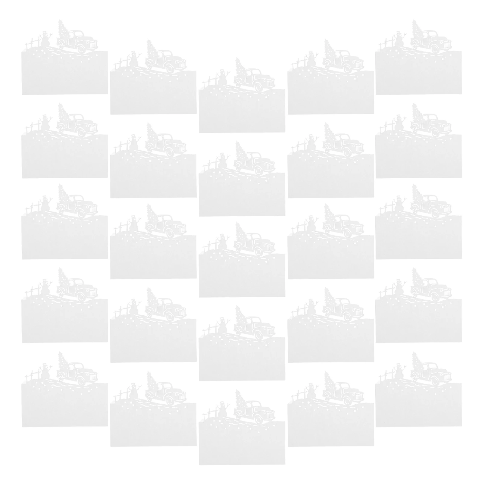 

Christmas Party Table Decor Name Tags for Seating Place Cards Dinner Settings Holiday