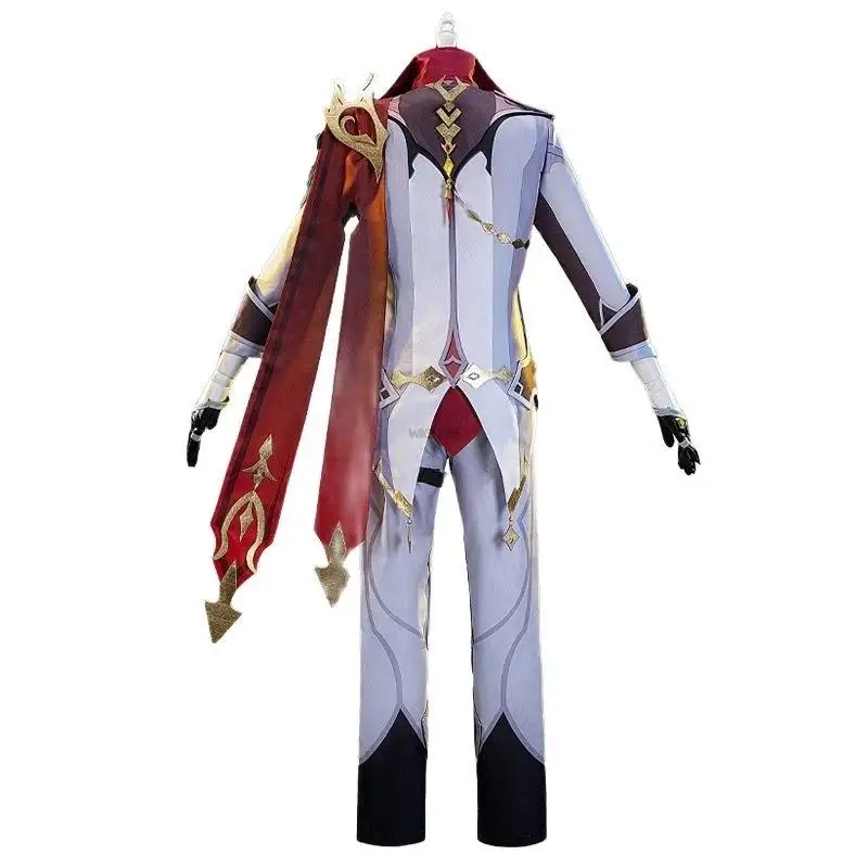 Costume de Cosplay Anime Genshin Impact Tartaglia pour Homme, Uniforme avec Perruque, Vêtements d'Halloween et de ixde Noël pour Enfant