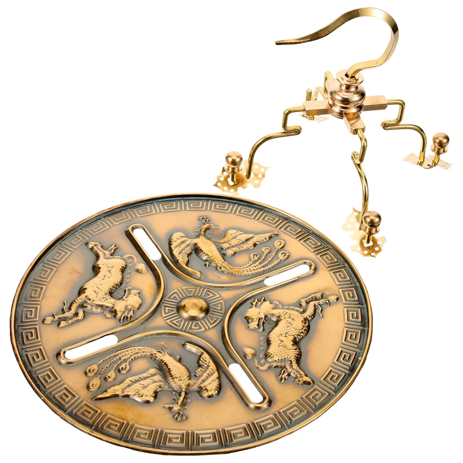 معدن النحاس قفص الطيور هوك صغير معلق هوك للداخلية في الهواء الطلق قفص الطيور شماعات الحائط الشماعات السقف العملي السنانير #2