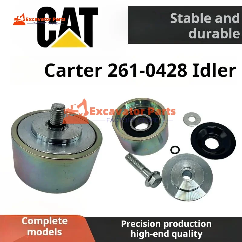 For Caterpillar CAT 313D2 320GC 323 320D2 326GC 330G CIdler belt overwhee l261-0428 Excavator Parts