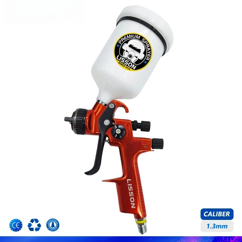 Professional Spay Gun 1.3mm Nozzle Gravity Airbrush For  TV1200 HVLP Painting Car Aerograph Pneumatic Gun