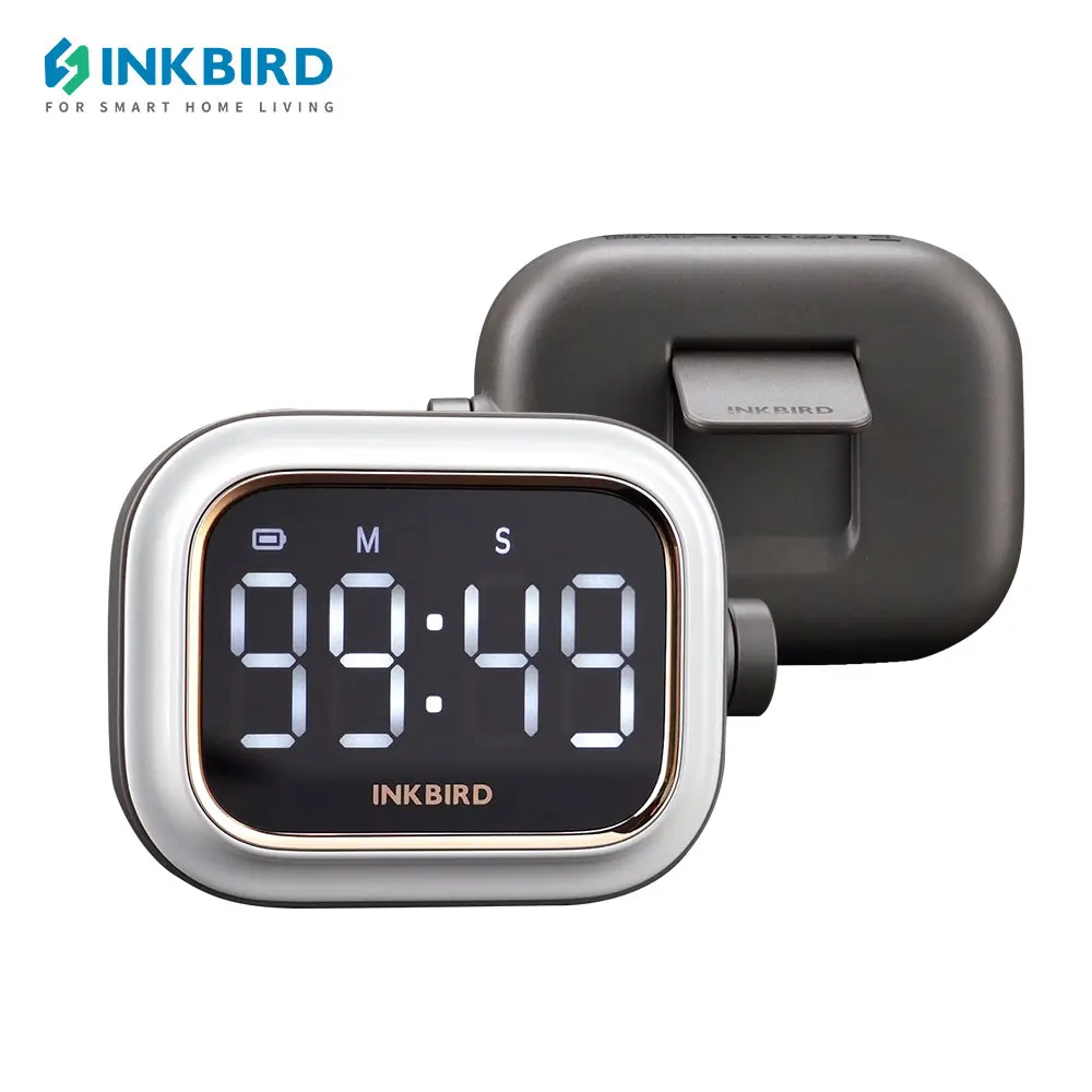 

INKBIRD IDT-02 Portable Digital Timer Count-Up Count-Down Household Timer with Large Backlit LED for Yoga Cookubf Meeting Study