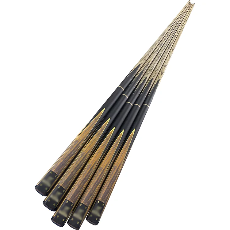 

Wholesale 57 Inch Ash Grey Wood Fiber Snooker & Billiards Cue Sticks High Quality 10mm Break Cue Steel Joints for Pool Playerspr