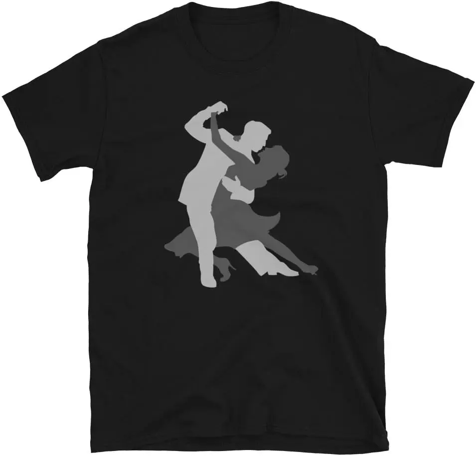 Ballroom Dancing Tshirt, Dancer Gifts, Silhouette Dancers Design, Competitive Dance Sport Unisex T-Shirt S-3XL