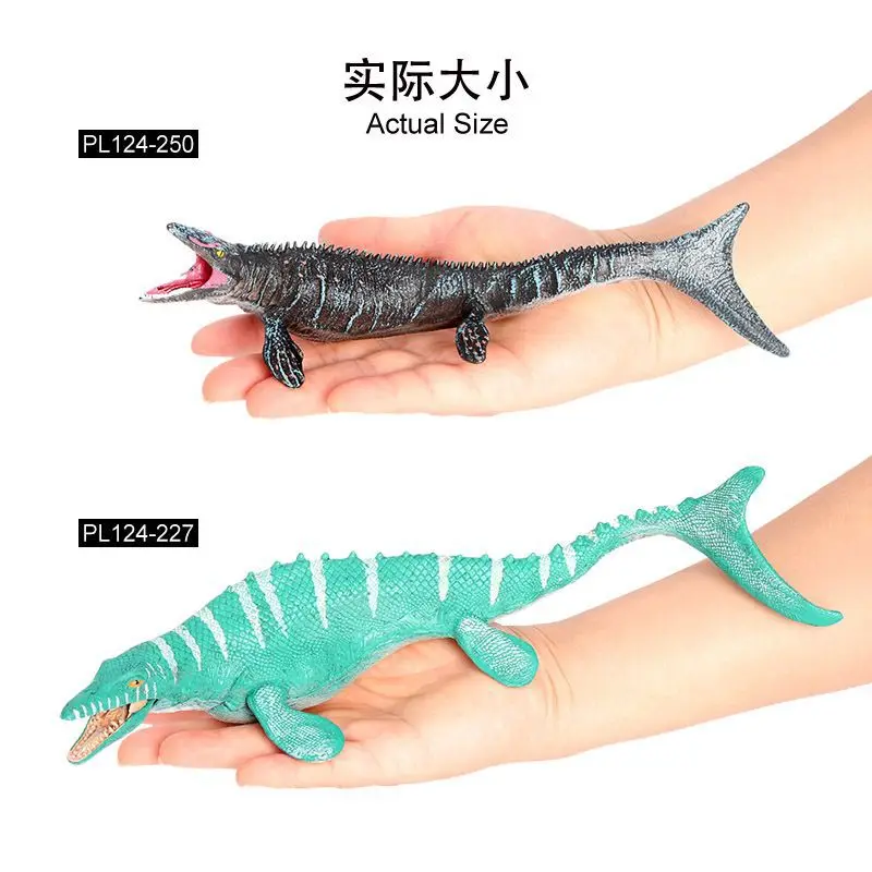 Simulated dinosaur animal model Mosasaurus Neptune ancient seafloor creature model ornament children's toy cognition