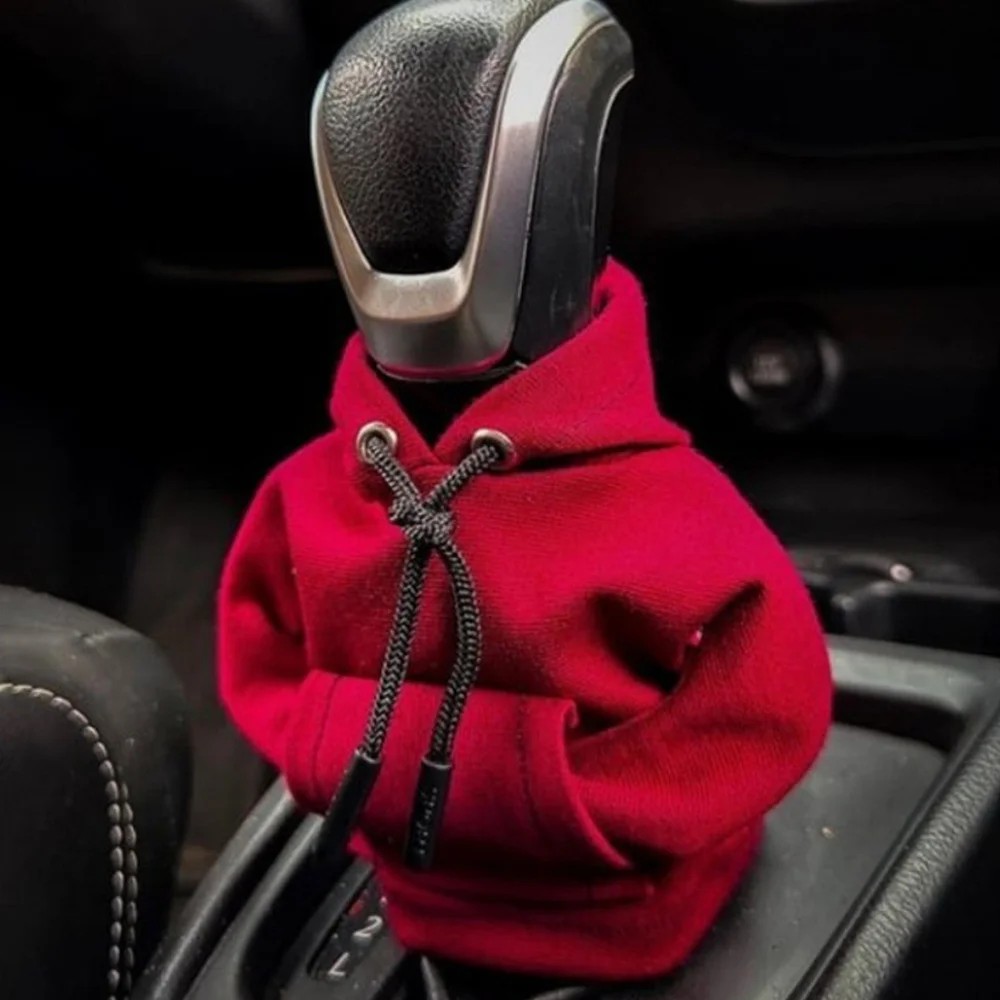 Hoodie Car Gear Shift Cover Fashion Gearshift Hoodie Car Gear Shift Knob Cover Manual Handle Gear Sweatshirt Change Lever Cover