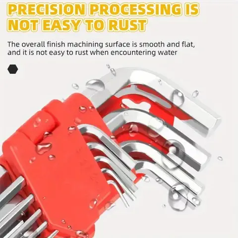 5/8/11pcs Metric/Imperial Wrench Mini Size Inside Hexagon Wrench Set L-shaped Wrench for Tight Spaces - Portable Pocket Tool Kit