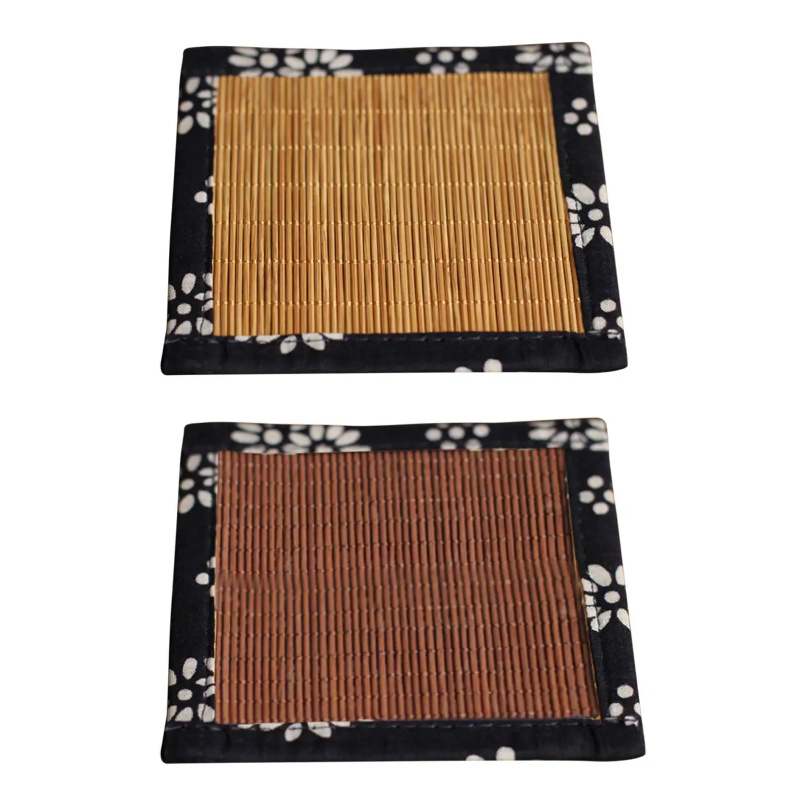 10 x 10 cm quadratische Teematte, Tischdekoration, Getränkeuntersetzer, dekorative wärmeisolierte Tassenunterlage für Café, Zuhause, Wohnzimmer, Teestube