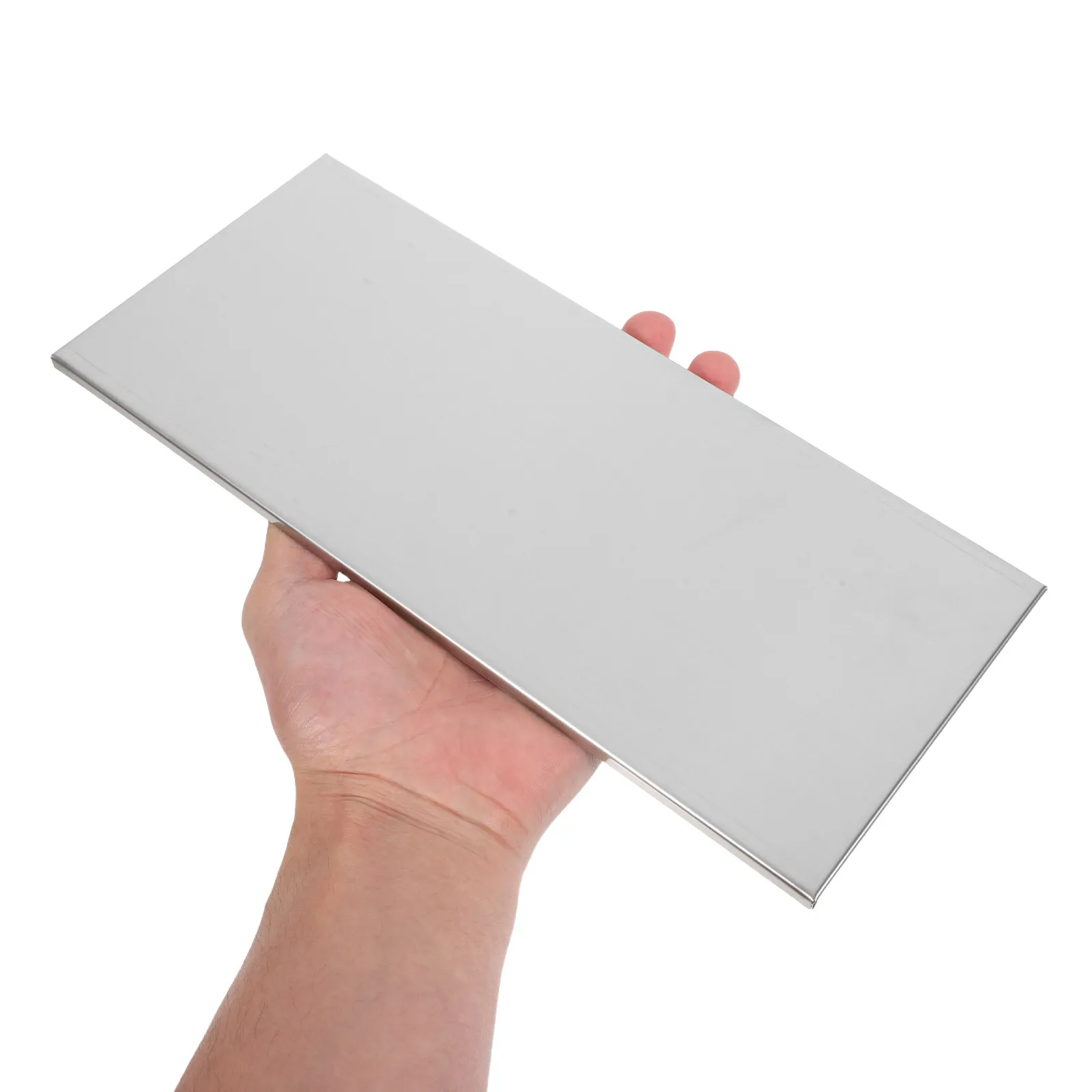 Stainless Steel Self-Adhesive Door Nameplate Set – 3pcs Blank Office Home Conference Room Identification Plate