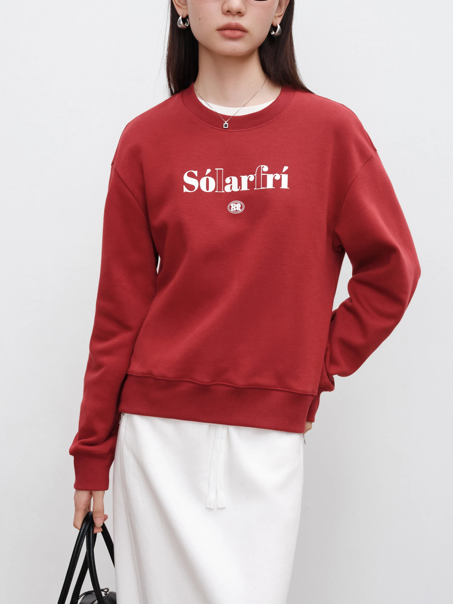 ZIQIAO Petite Korean Version Letter Hoodie 2024 Autumn and Winter New Style Pullover Lazy Style Top Casual Loose 24ZQ94185