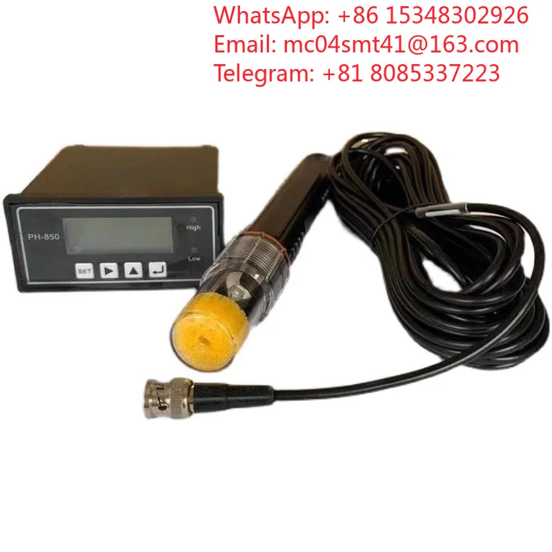 one piece of Online PH Controller PH850, Water Quality Acid‑Base Detector With PH Electrode Probe, Water‑Treatment System