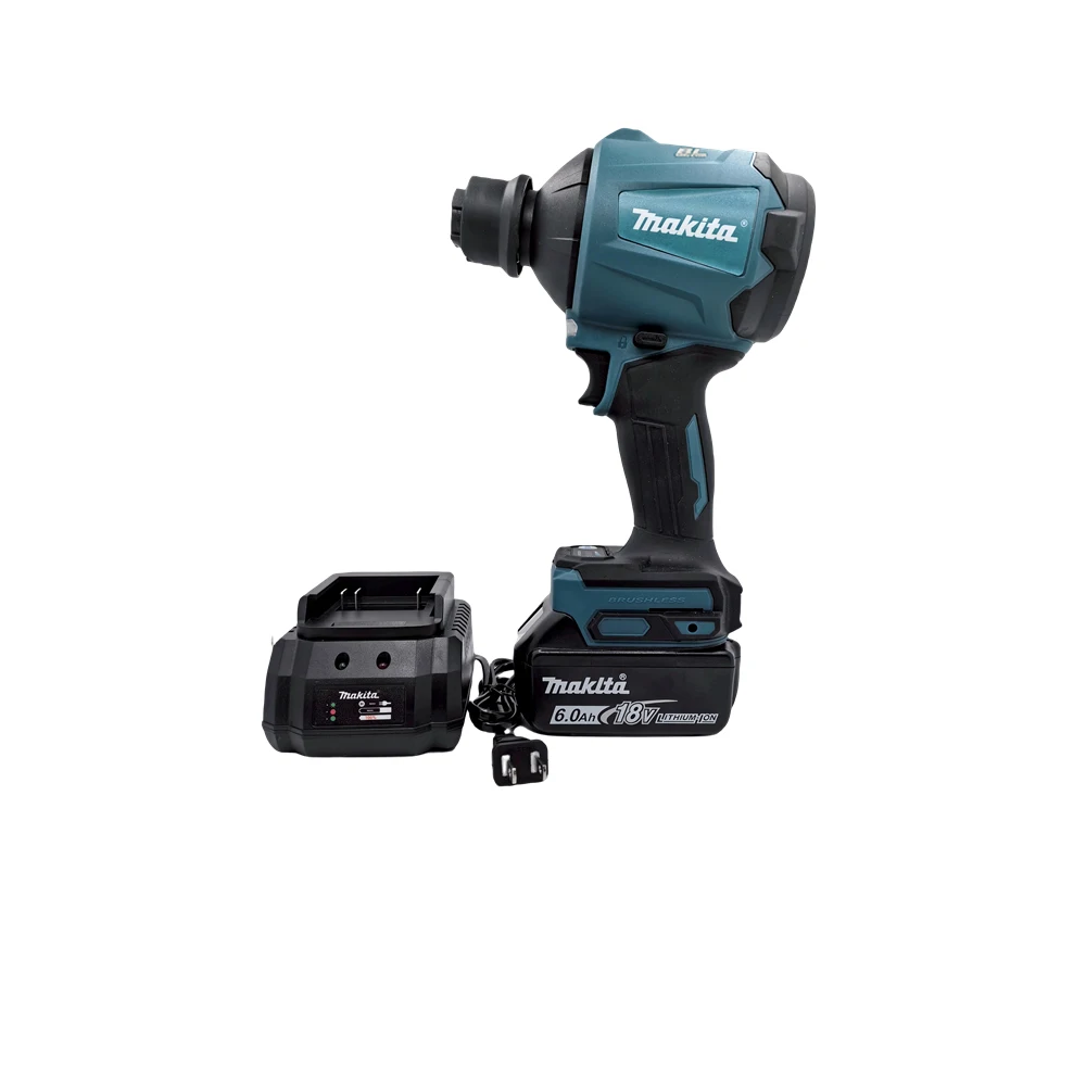 Makita AS001G 18V MAX Brushless Rechargeable Original Dust Blower Narrow Space Cleaning Air Blowing Inflator With Nozzles