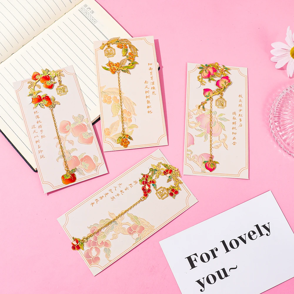 

Chinese Style Metal Bookmark with a Beautiful Meaning Wishing You All the Best A Lovely Little Gift for Your Lover or Friend