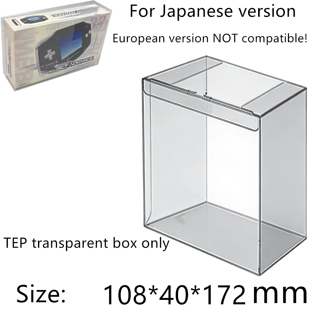 

Transparent Box Protector For Game Boy Advance/GBA Collect Boxes TEP Storage Game Shell Clear Display Case