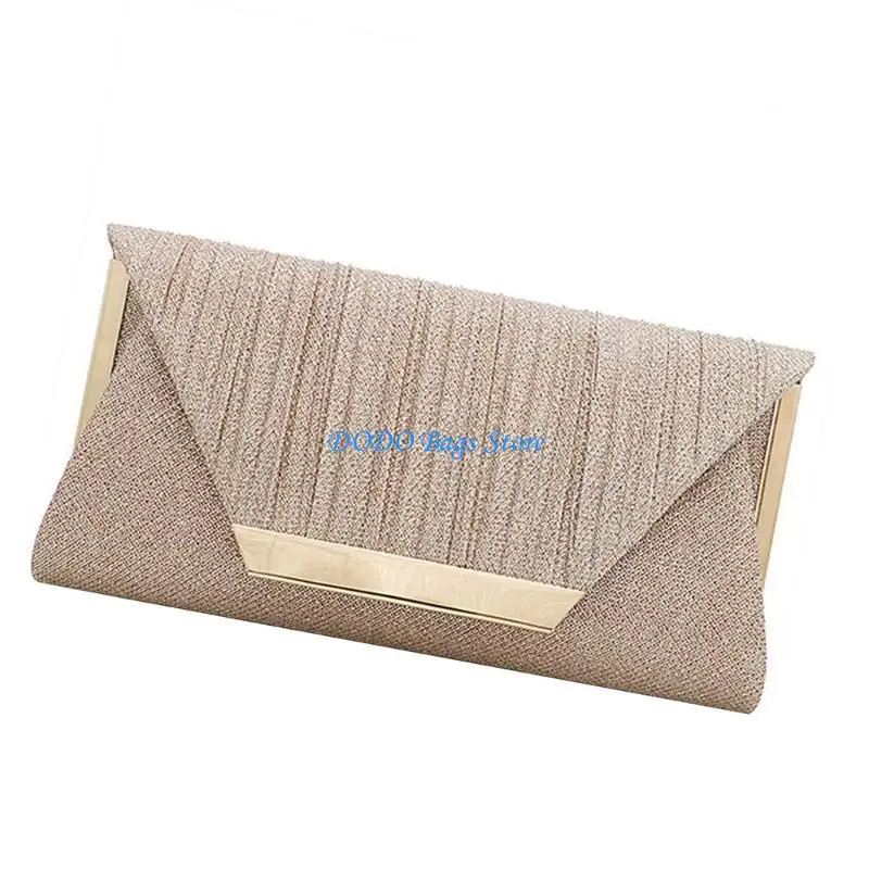 Unieke glinsterende avondtas voor dames, ruime envelophandtas met schoudertas met kettingriem voor verschillende gelegenheden