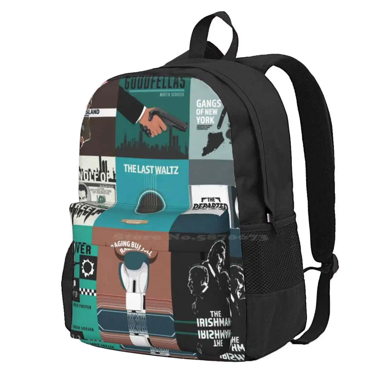 Martin Scorsese Classic Films Movie Art Hot Sale Schoolbag Backpack Fashion Bags Martin Scorsese Film Cinema Cult Movie Movies