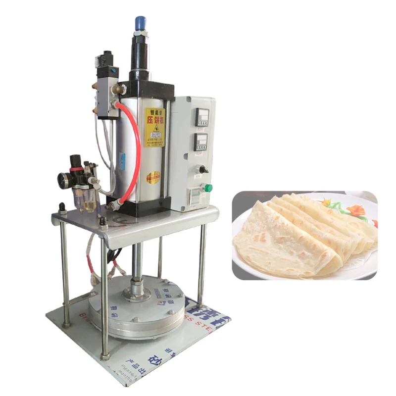 

Pancake Making Machine Stainless Steel Commercial Pneumatic Tortilla Spring Rolls Pancake Forming Press Machine