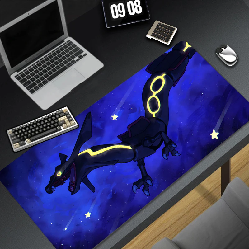 Japan Anime Sky Clouds Mouse Pad Laptop Gaming Accessories Mousepad Large Keyboard Rug PC P-pokemon Rayquaza Extended Desk Mat