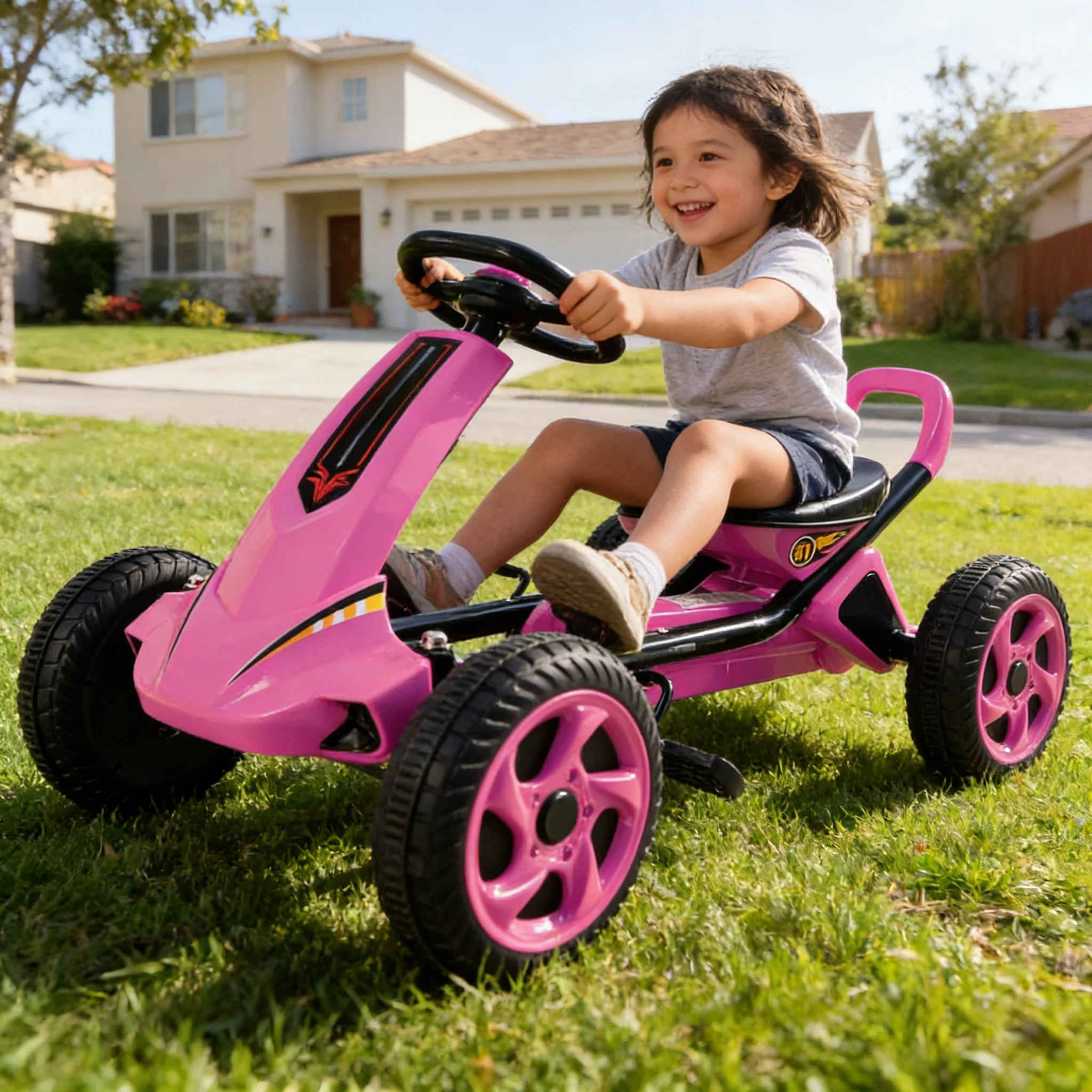 عربة صغيرة تعمل بالدواسات، سيا - مراجعة Go Kart Pedal Kids وسعره