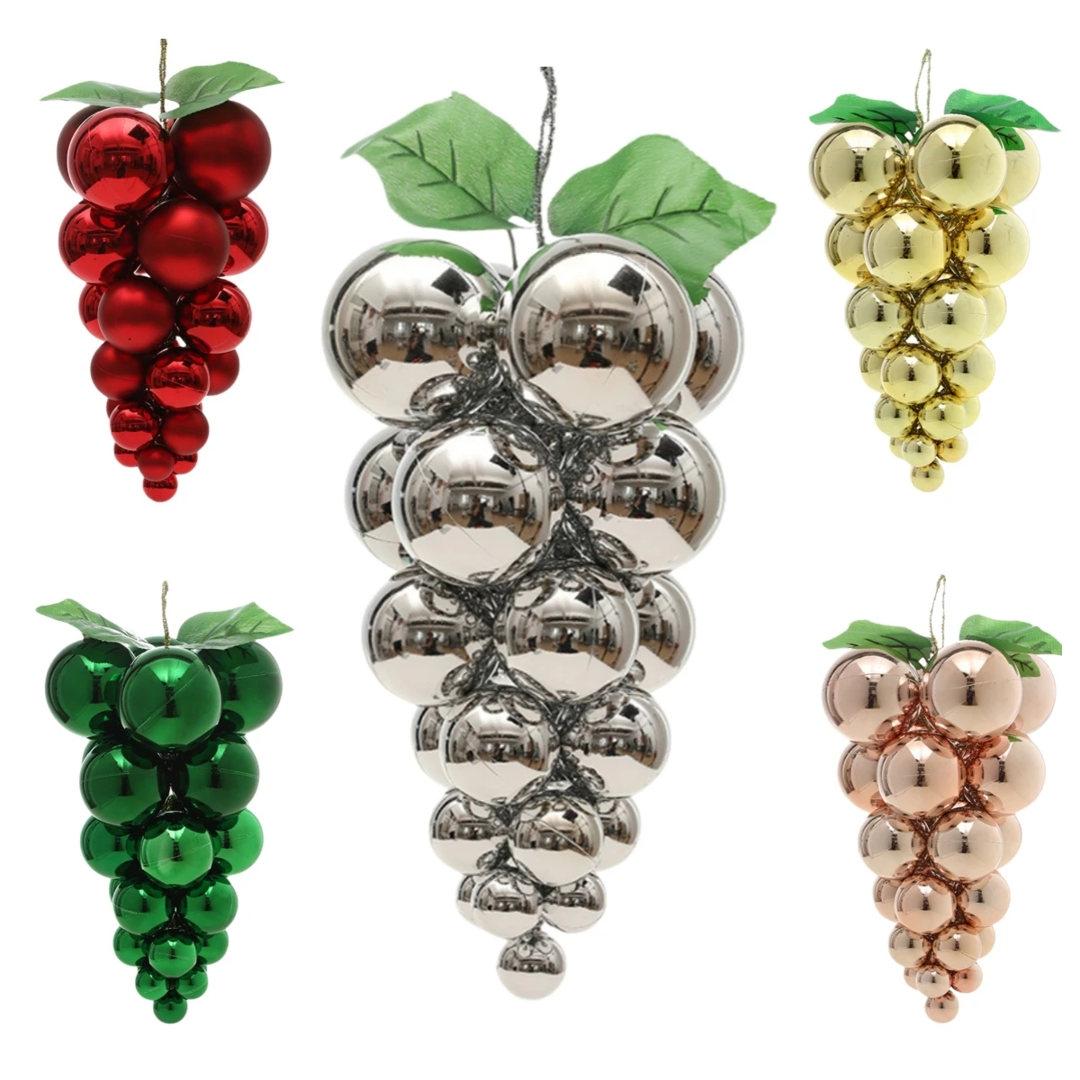 

Xmas Decorative Grapes Christmas Tree Hanging Ornament Christmas Decoration Realistic Design Easy To Use For Party Decoration