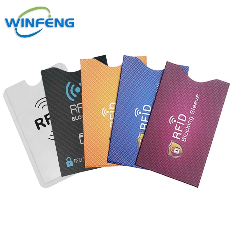 

5Pcs Anti-Scan Credit Bank Card RFID Sleeve Protector Aluminum Foil Black Anti-theft Waterproof Tearproof NFC ID Cards Holder