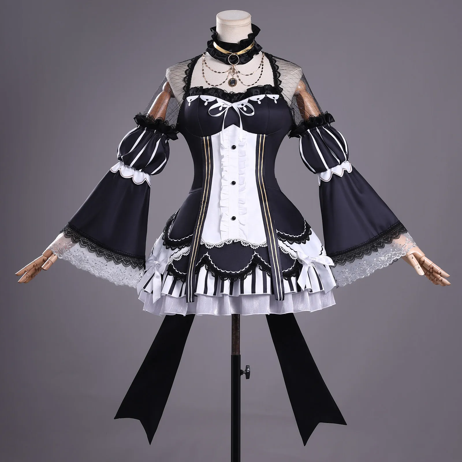 

Mahou Shoujo no Majo Saiban Manosaba Saeki Millia Cosplay Costume Gothic Lolita Full Set Play Role Clothes HCos