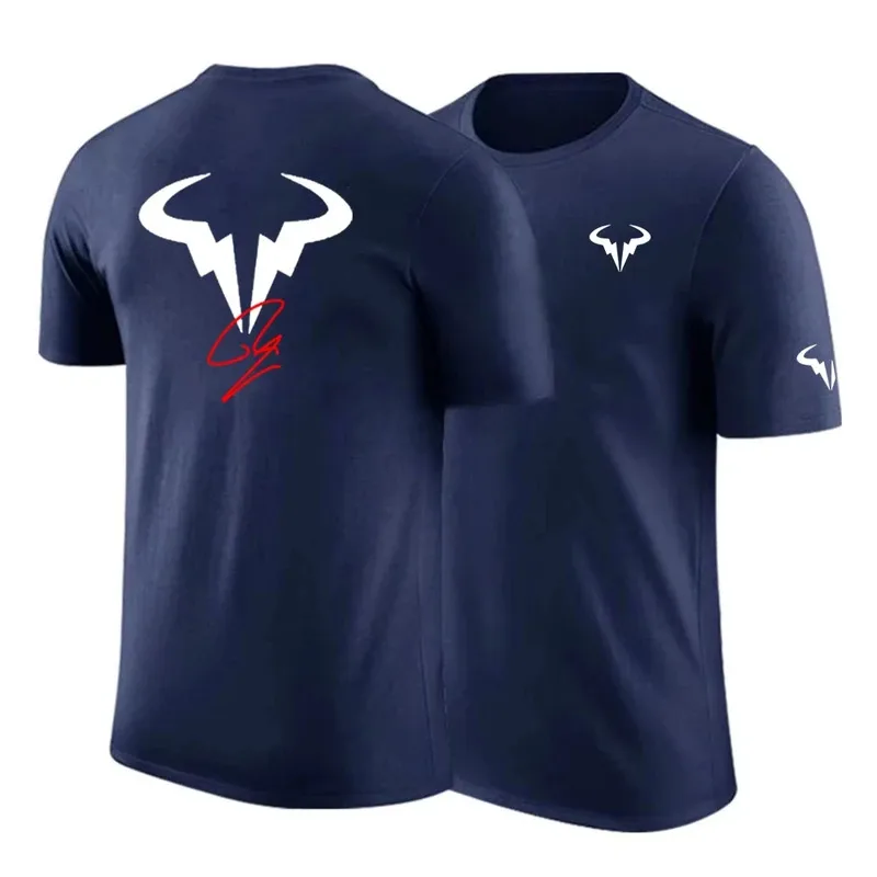 Rafael Nadal - Tennis Player - Men's Brand Pure Cotton High-Quality Printed Regular Short-Sleeved T-Shirt - Fixed Color - Casual