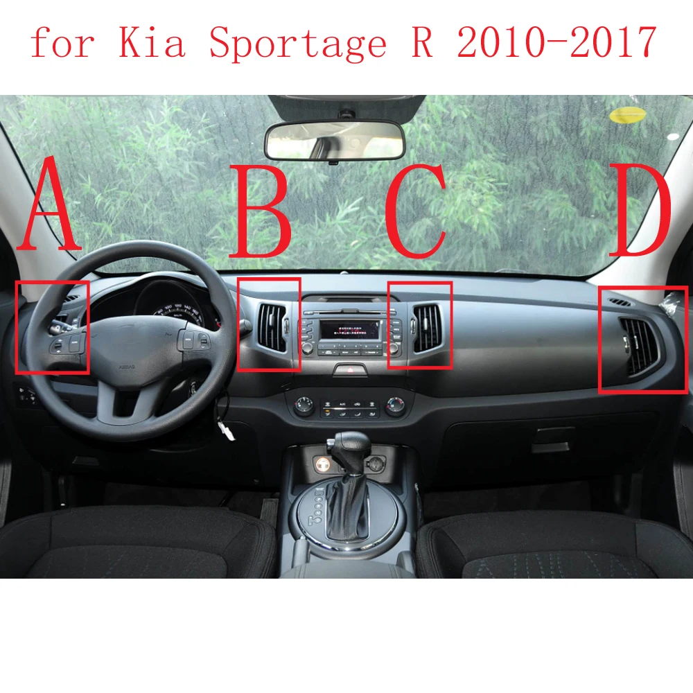 

1 шт., передняя панель, центральное вентиляционное отверстие для кондиционера для Kia Sportage R 2010 2011 2012 2013 2014 2015 2016 2017