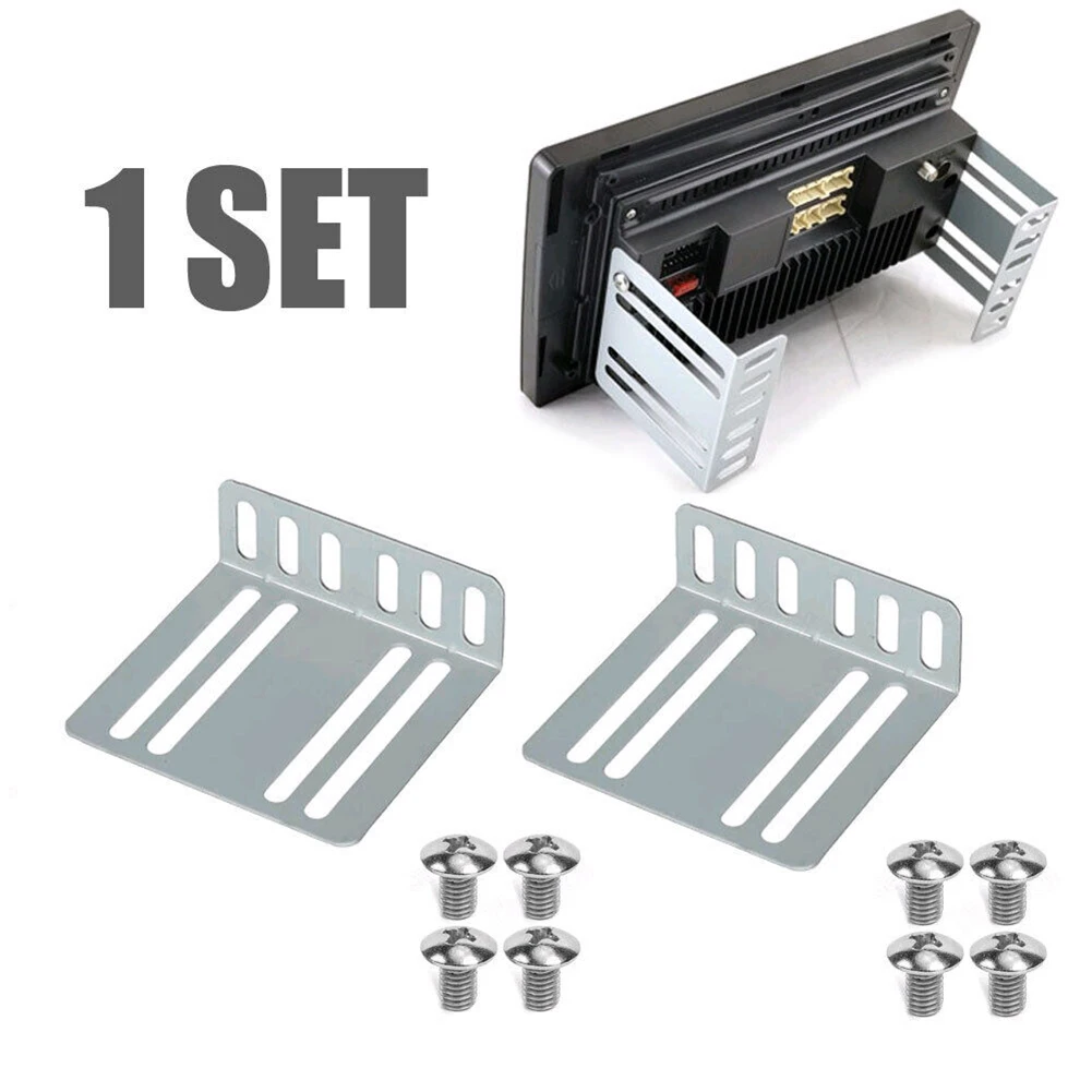 

2 Din Car Radio Installation Kit MP5 Mounting Accessory Holder Support Car Radio Holder And Screw -Universal Auto Radio Adapter