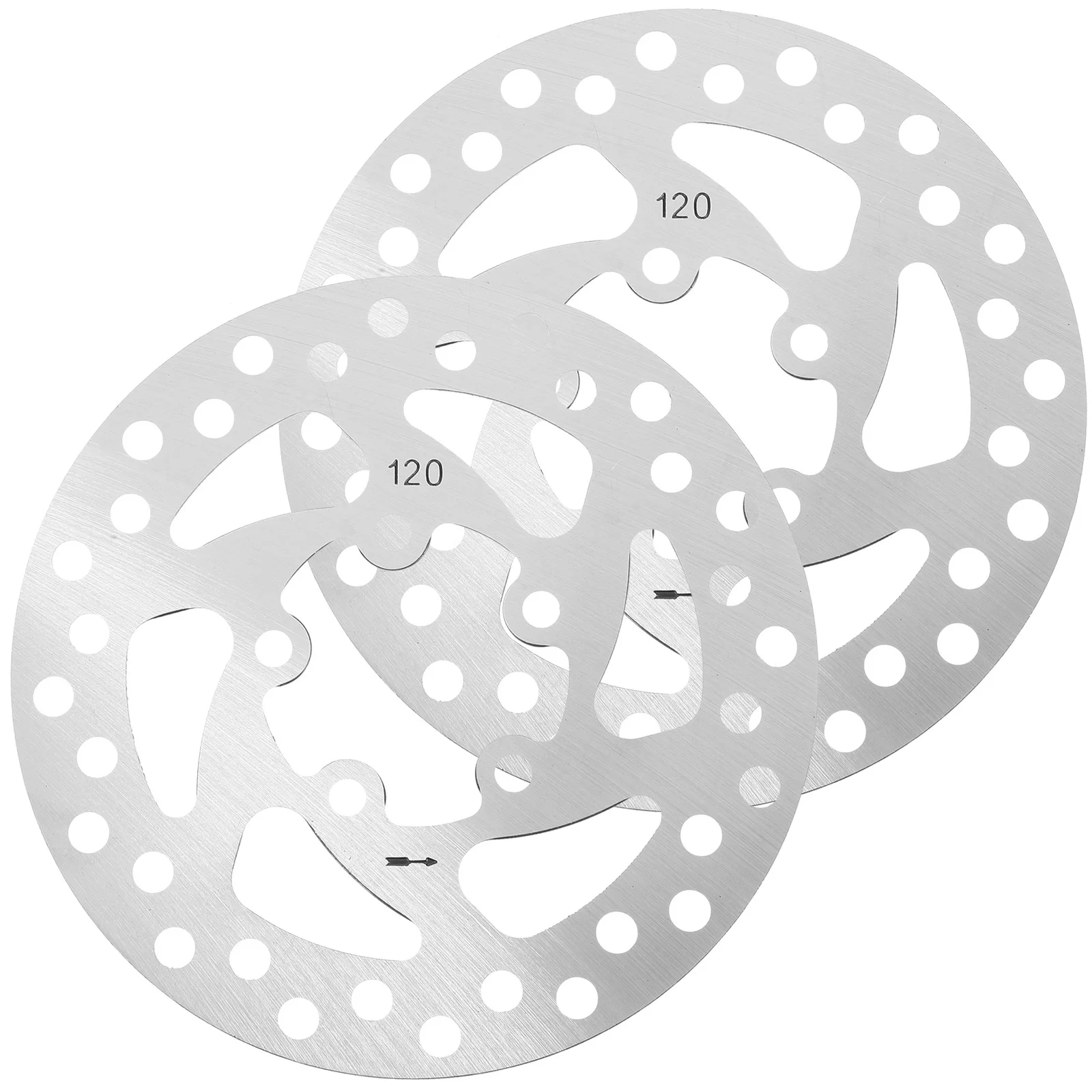 

2pcs 120mm Electric Scooter Bike Disc Brake Rotor Stainless Steel Replaceable Parts Six Bolts Brake Set Long