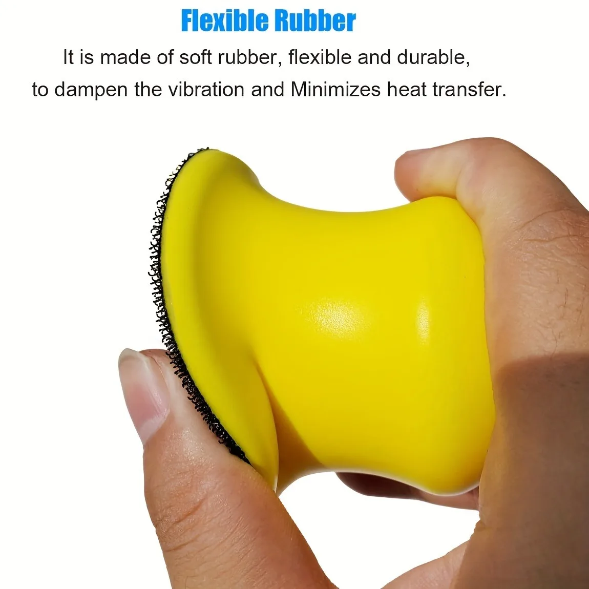 1Inch 3Inch Wet and Dry Sandpaper Kit 11Pcs with Hand Sanding Block Sandpaper 100# 1200# for Concrete Terrazzo Polishing