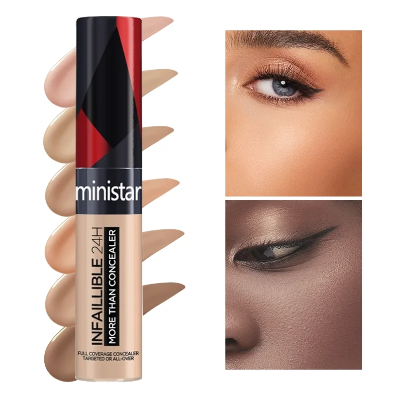 MINISTAR Concealer liquid natural and long-lasting full coverage of dark circles and facial concealer