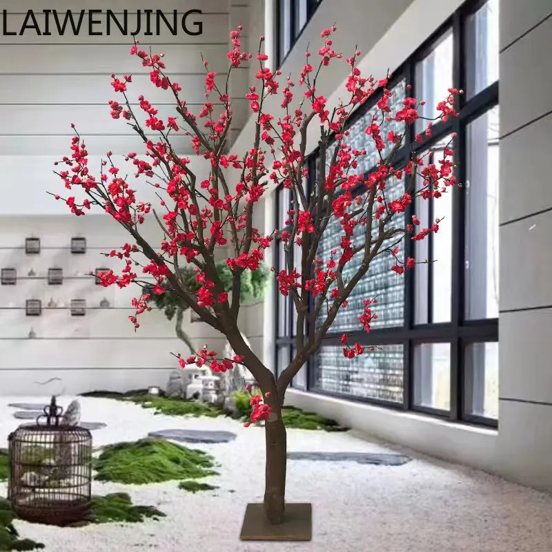 

HLZ simulation plum blossom tree, large fake tree, shopping mall interior decoration ornament