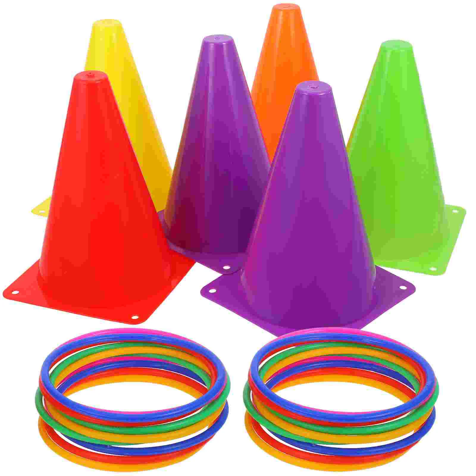 Ice Cream Cone Hoop Sports Training Cones Soccer Colored Toys Summer Football Plastic Child