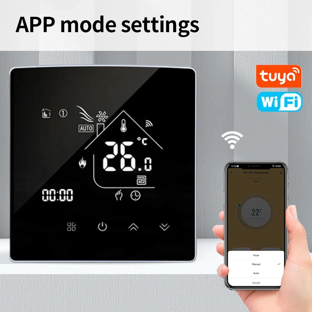 หม้อต้มแก๊ส Thermostat Wifi Tuya Smart Home เครื่องทําความร้อน Thermostat Mobile App รีโมทคอนโทรล Smart Life ทํางานร่วมกับ Google Home Alexa