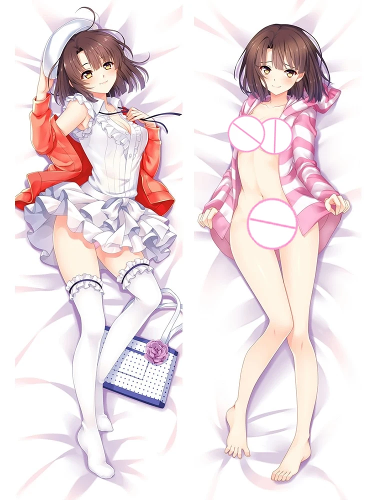 

Dakimakura Anime Katou Megumi 2 Side Printed Hugging Body Pillowcase Cushion Bedding Decor Pillow Cover 2024