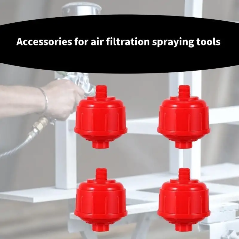 12Pcs Disposable Air Water Trap Filters with Standard 1/4inch Thread Whirlwinds Air Line Filter for Sprayer and Air Tool 37JD