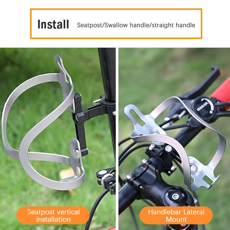 

1Set Motorcycle Bicycle Water Bottle Cage Holder Adapter Kettle Rack Mount for Cycling And Motorbike
