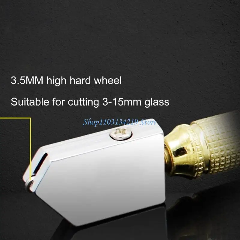 

N5KC Glass Cutter Diamonds Tip Steel Blade Tile Mirror Cutting Tool Portable Glass