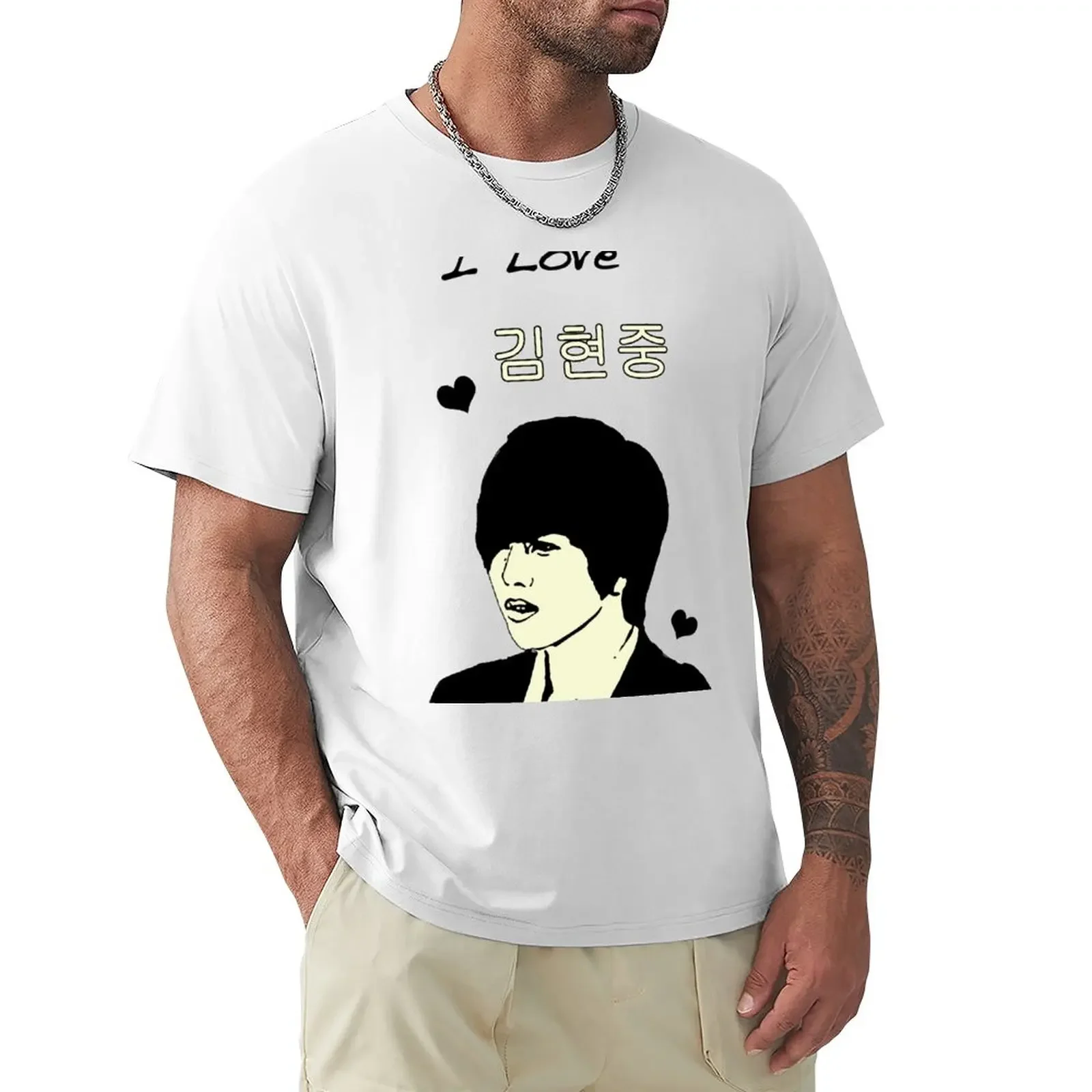 Kim Hyun Joong T-Shirt anime tees mens tall t shirts