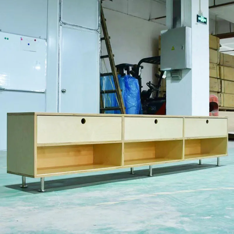 

Birch Nordic Japanese style solid wood wall cabinet retro TV cabinet apartment type living room medieval furniture