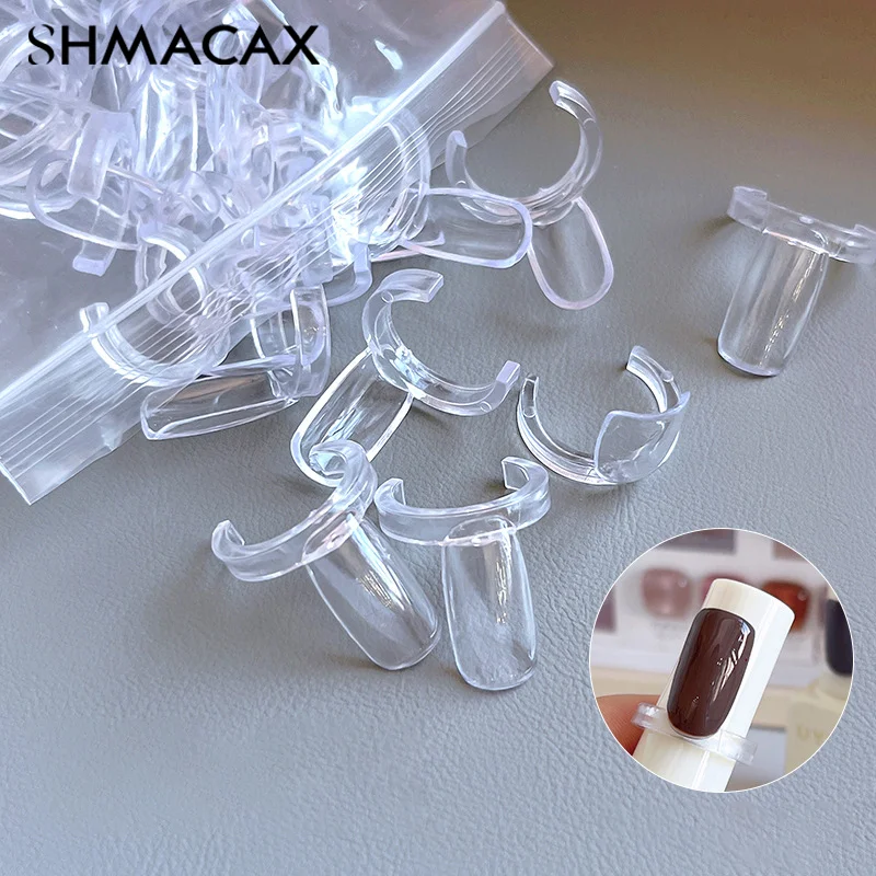 50 Stück transparenter Nagel Display Ring DIY Color Board Display Ring Nagellack Farbe Display Karten ring für Maniküre Display Tool