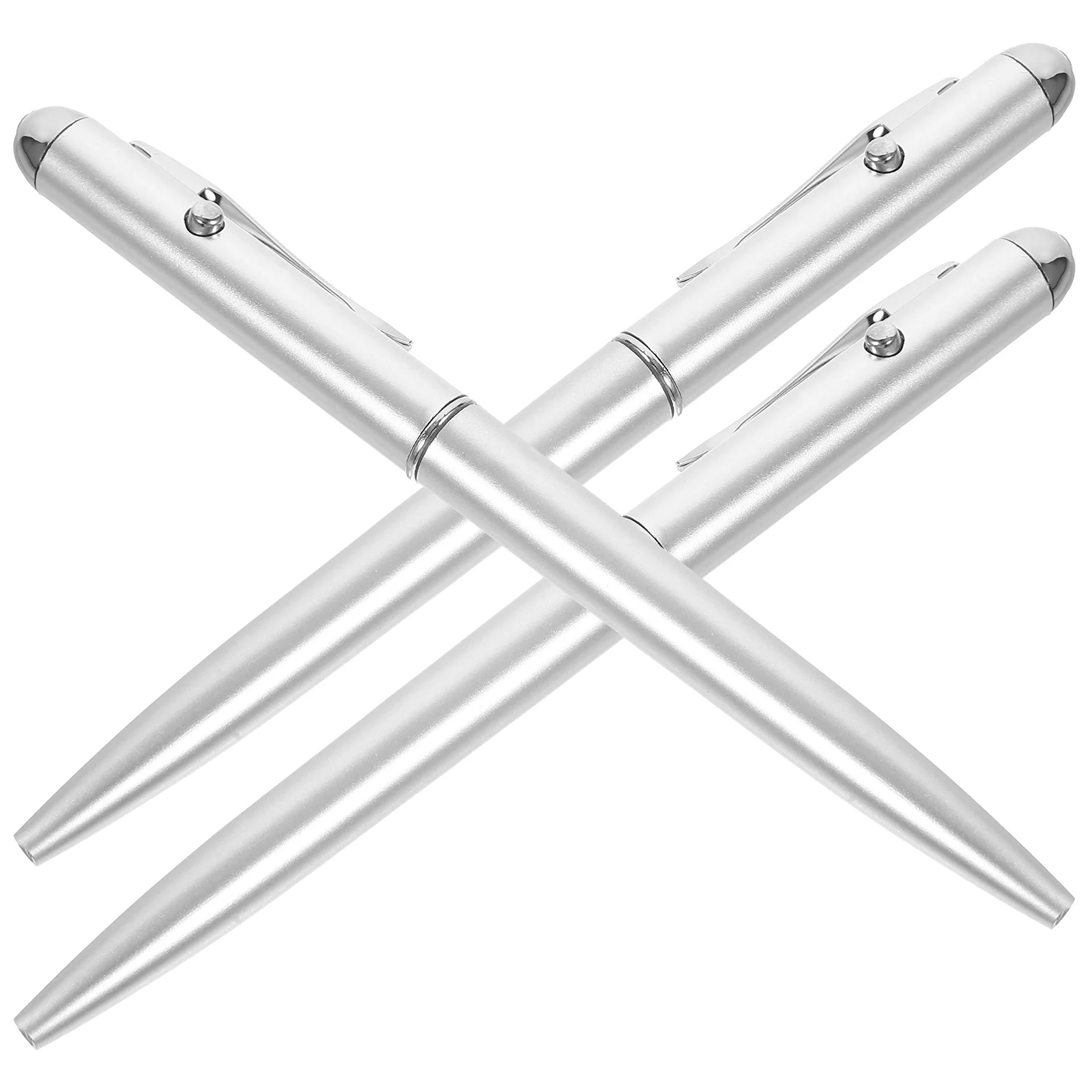 3 Pcs Ballpoint Pen Ink Pens Cash Detect Tool Come Detection Reusable LED Fake Currency