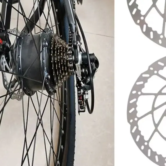 

220mm 6-Hole Disc Brake-Rotor For E-Bikes/Scooters/Electric Bicycles 2.3MM Thickened Steel 2pcs/Pack High-Hardness Carbon Steel