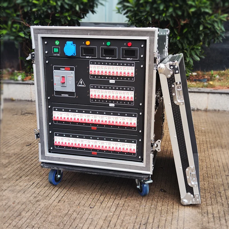 Pro Stage Distribution Box Manufacturer 3 Phase 5 Pin 400A Distribution Box Portable Distribution