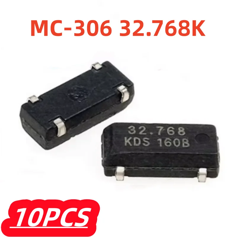 10Pcs/lot 100% New MC-306 32.768K MC306 SMD crystal 32.768K 4P 32768 12.5PF 3.8 * 8*2.5 Original