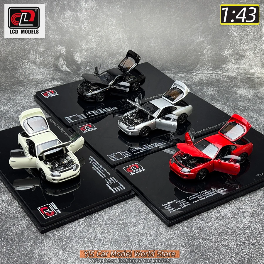 LCD CLD 1/43 Supra A80 กีฬารถโลหะรถรุ่นจอแสดงผลแบบคงที่วันหยุดของขวัญคอลเลกชัน