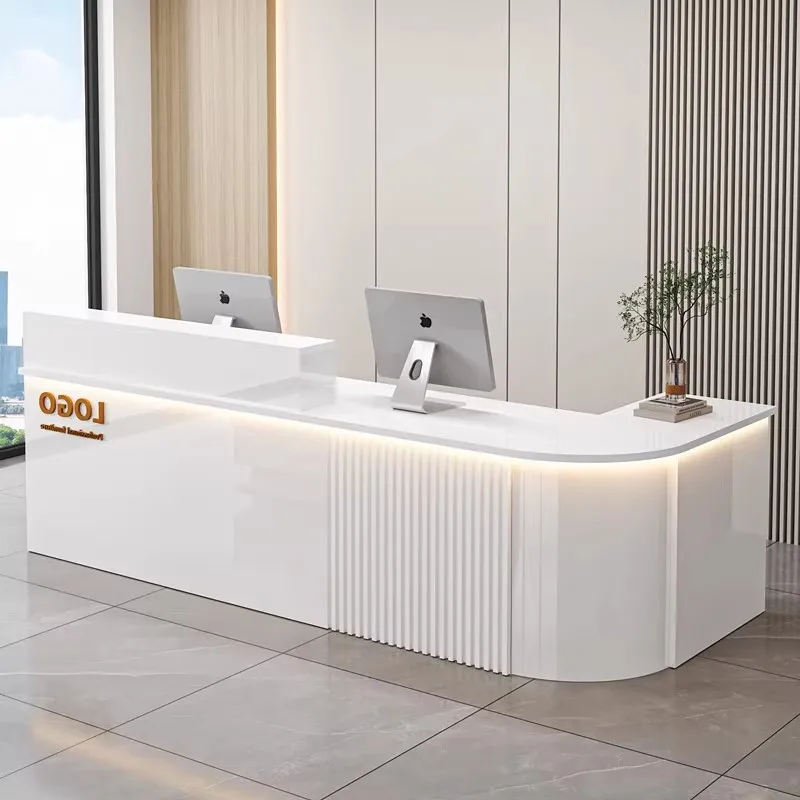 

Luxury Cashier Podium Counter Reception Reception Desk Small Reception Desk For Salon Bancone Per Negozio Office Furniture